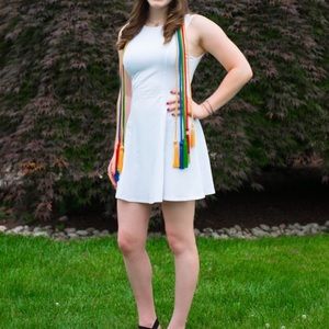 White Fit and Flare Dress